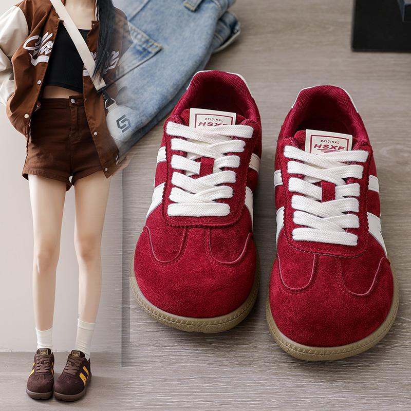 Fashion 2025 New Spring and Autumned Thick-soled Lightweight Sneakers for Women All-match  Popular Retro Sport Leisure Shoes Hot Sale