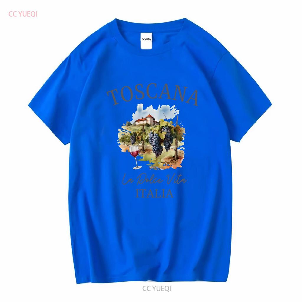 Toscana T Shirt Tuscany Italian Vineyards Souvenir Trip Firenze Siena Florence Vacation long or short sleeves vintage Washed