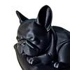 3D Printed Bulldog Figurine, Cute Sleeping Dog Statue, Collectible Animal Ornaments for Car, Office Desk Decor