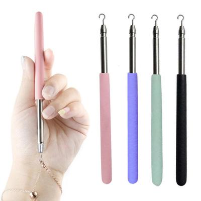 Bracelet Helper Hook Tools Stainless Steel Jewelry Wearing Aid Metal Bracelet Assistance for Clasps Zippers Closures Bracelets Necklaces Watches