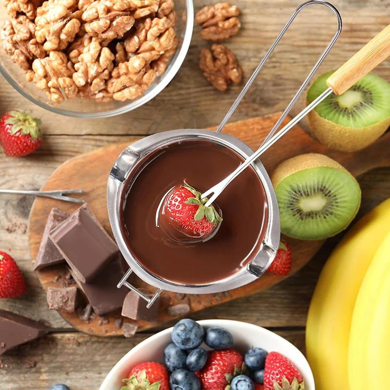Stainless Steel Wax Melting Pot Double Boiler Pot for Melting Chocolate Candy and Candle Chocolate Warmer Melting Bowl Bakeware