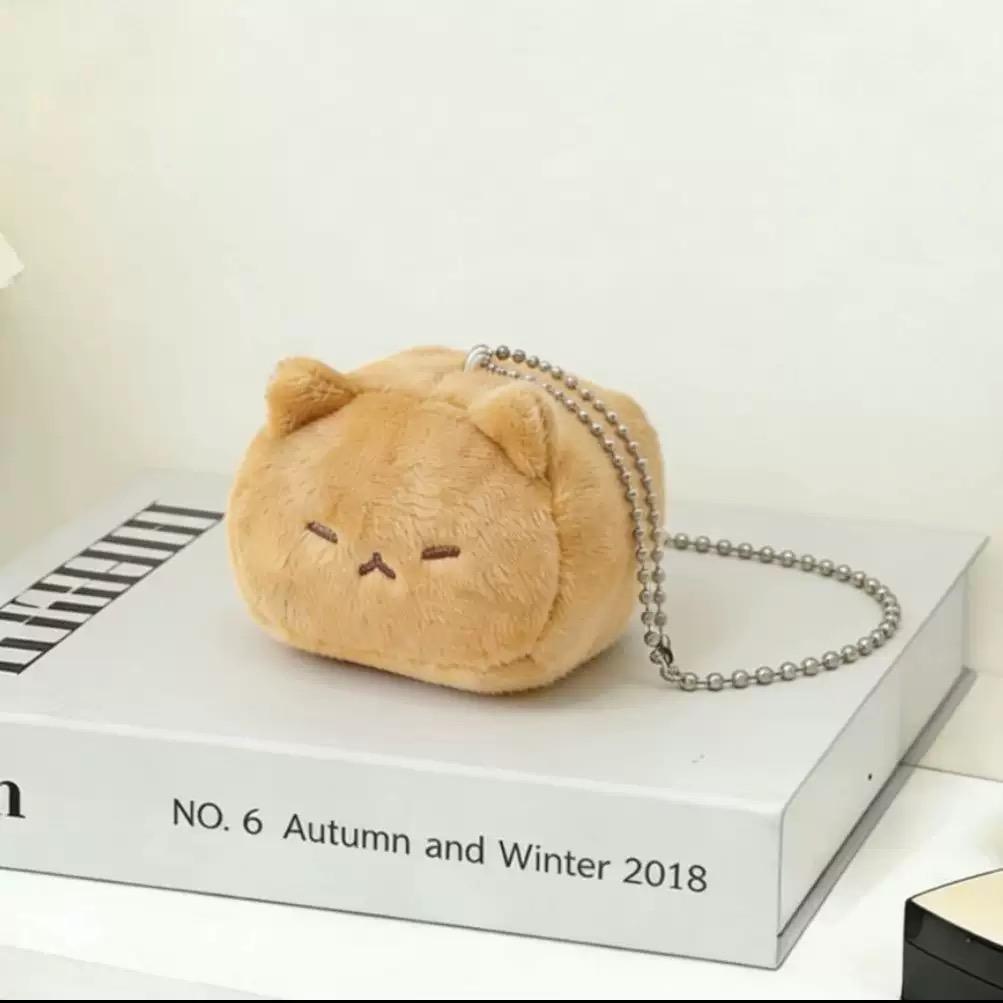 9Cm Cute Black Cat Plush Toys Kawaii Squishy Tofu Cat Pendant Soft Cartoon Animal Keychain Bag Charm For Kids Gifts Home Decor