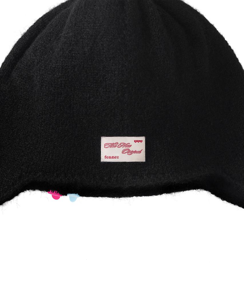 Peneg Ear Flap Hat - Black