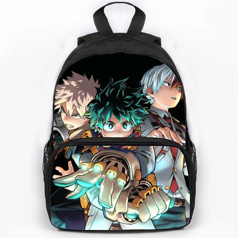 Anime My Hero Academia Backpack for Student Boys Children Manga Izuku Midoriya Schoolbag Large Capacity Laptop Backpacks Mochila