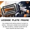 2 Pieces Carbon Fiber License Plate Frame Car Decor Accessories, License Plate Cover License Board Frame Universal Car Necessities With Fasteners