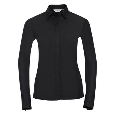 Russell Collection Womens/Ladies Ultimate Stretch Slim Long-Sleeved Shirt