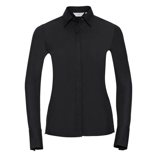 Russell Collection Womens/Ladies Ultimate Stretch Slim Long-Sleeved Shirt
