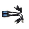 2 Stück Anpwoo 500PVA Spleißbar 3 in 1 Strom + Video + Audio Balun HD-CVI/AHD/TVI Passiver Verdrillter Transceiver