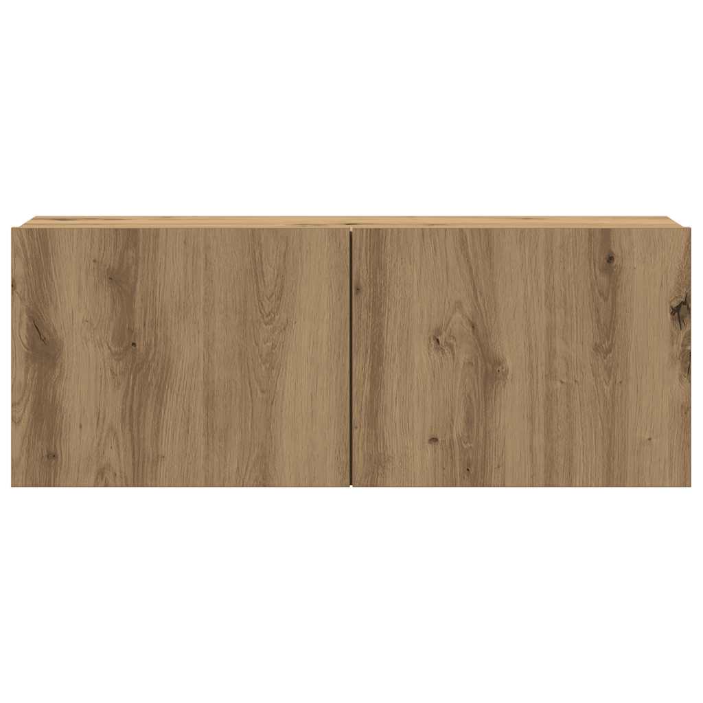 TV Wall Cabinets 4 pcs Artisan Oak Wood Based Material