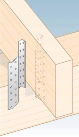 Rafter Connector Lk4 Angle 32X210X2.0 Right 10 Pcs Domax