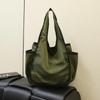 Large Capacity Lady Tote Bag Foldable Thickening Shopping Bag Lightweight Handbag Double-layer Shoulder Bag for Women