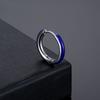 Hot Sell Enamel Round Stainless Steel Earrings Fashion Punk Circle Stud Ear Jewelry Party Gifts For Women Men