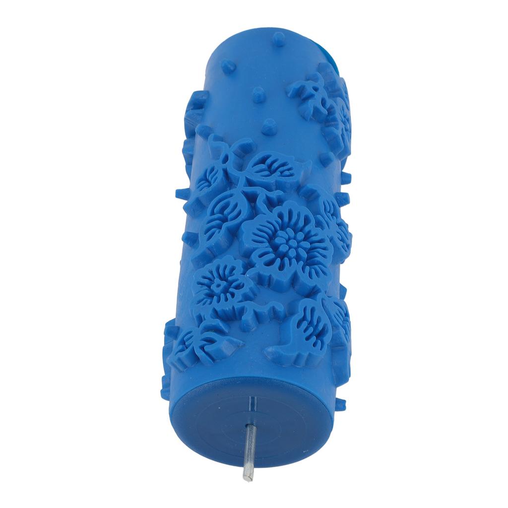 Art Texture Roller Multifuntional Round Washable Reusable Decorative Embossing Rubber Roller for Walls Furniture