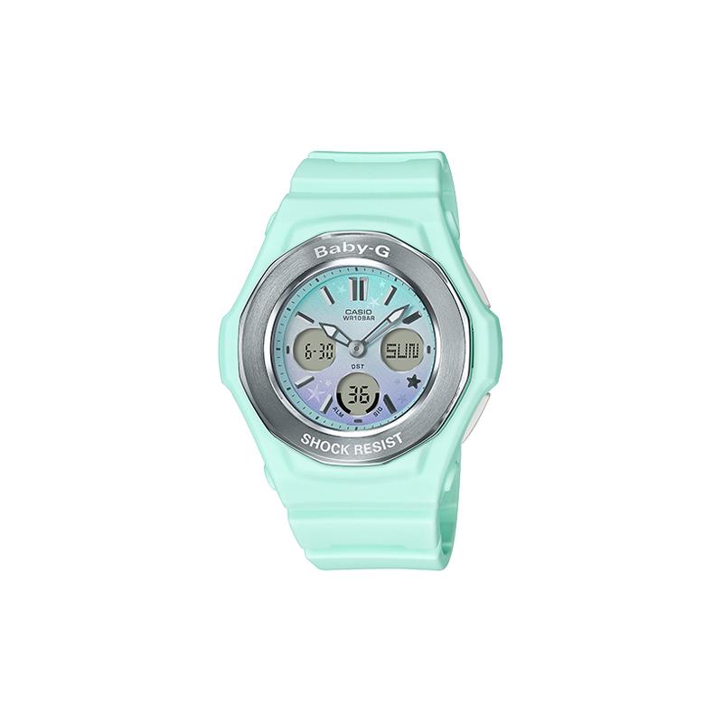Casio BABY-G Waterproof 100 Meters Quartz Movement Resin Strap Japanese and Korean Watch Women’s Watch White Dial BGA-100ST-3A2021
