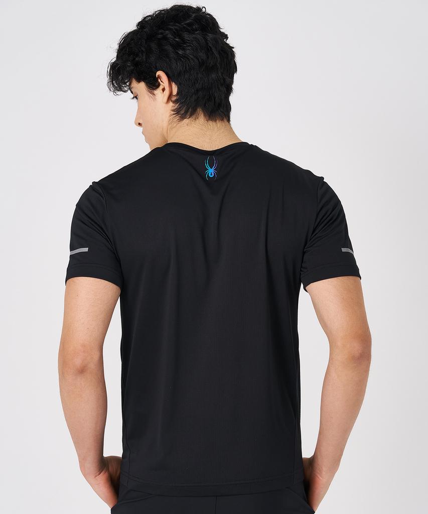 SPYDER Men'S Lightweight Short Sleeve Running T-Shirt Spkmcnrs233Mblk