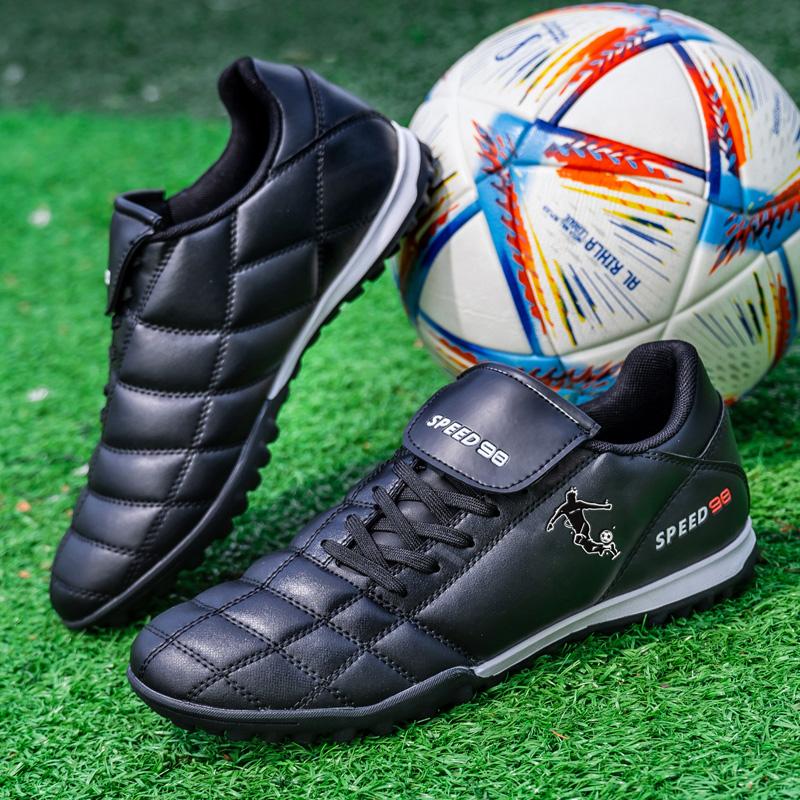 New Men High Ankle Outdoor Ultralight Football Boots Soccer Shoes Indoor Non-Slip Sports Shoes Futsal Non-Slip