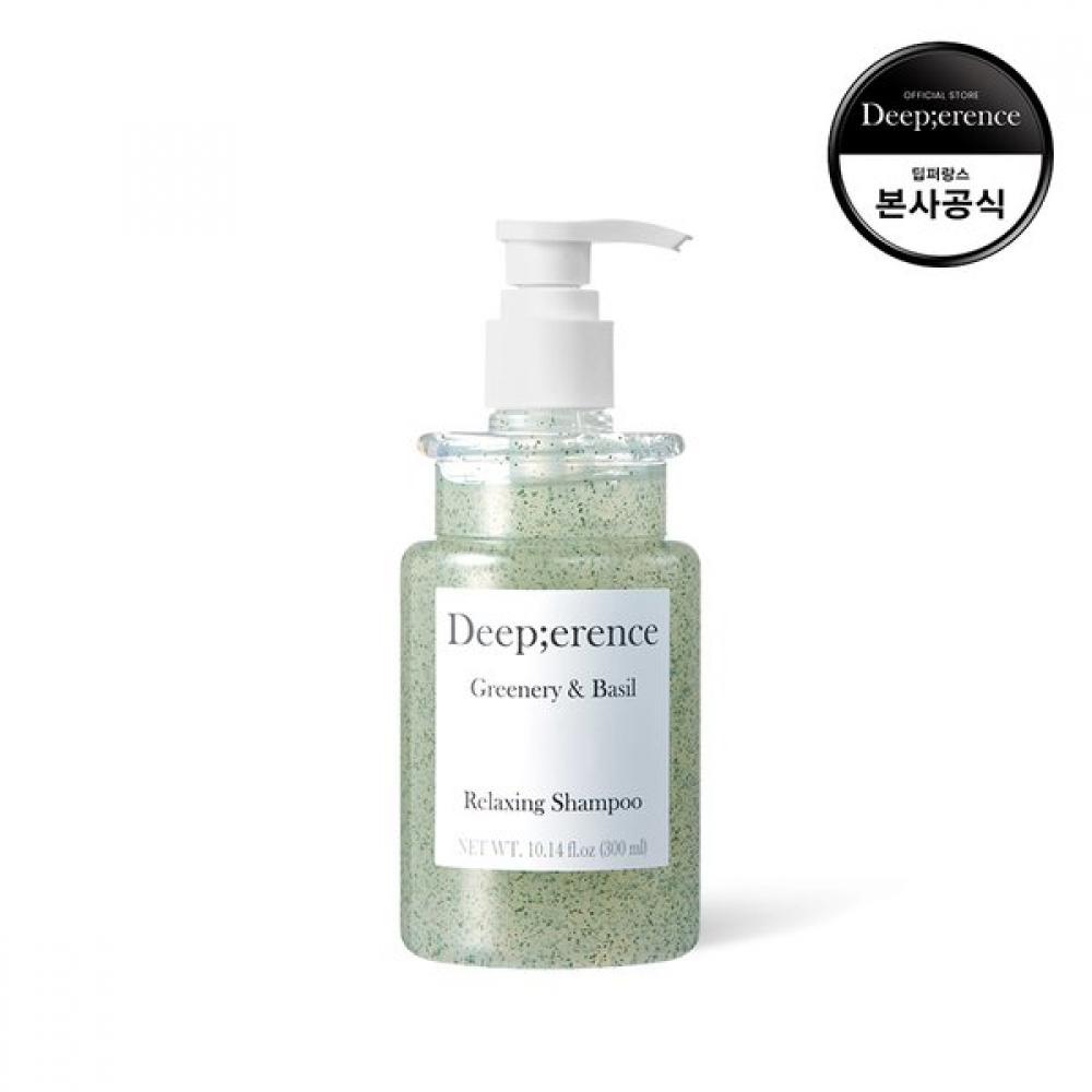 Deeperence Relaxing Perfume Hair Shampoo 300ml [greenery   Basil] Single option