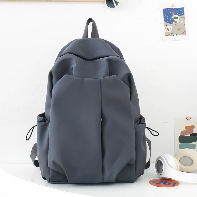 School bag male college student ins trendy cool simple large capacity backpack female junior high school student high school travel bag backpack