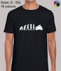 Evolution Of Motorbike Cool Biker Regular Fit T-Shirt Top TShirt Tee for Men