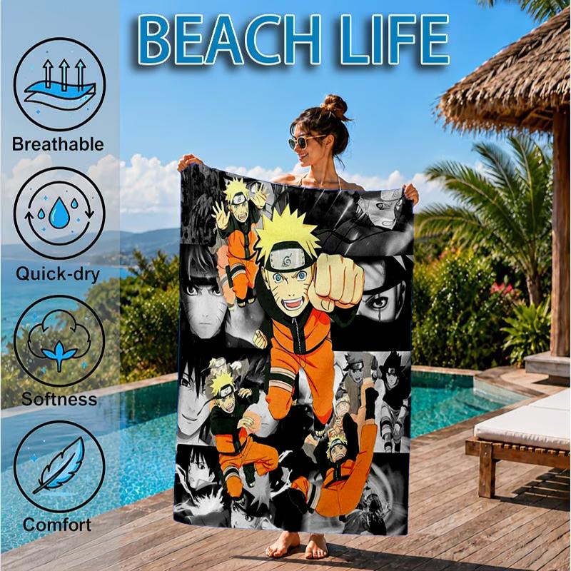 Ninja Team Adventures Beach Towel, Microfiber Beach Towel, Perfect For Pool, Beach, Travel, Home Decor Beach Party Fan gifts