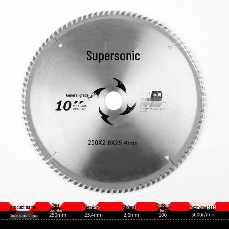 10" Woodworking Saw Blade - 255MM/300MM Cutting, 14" Steel & Alloy Wood Saw Blade