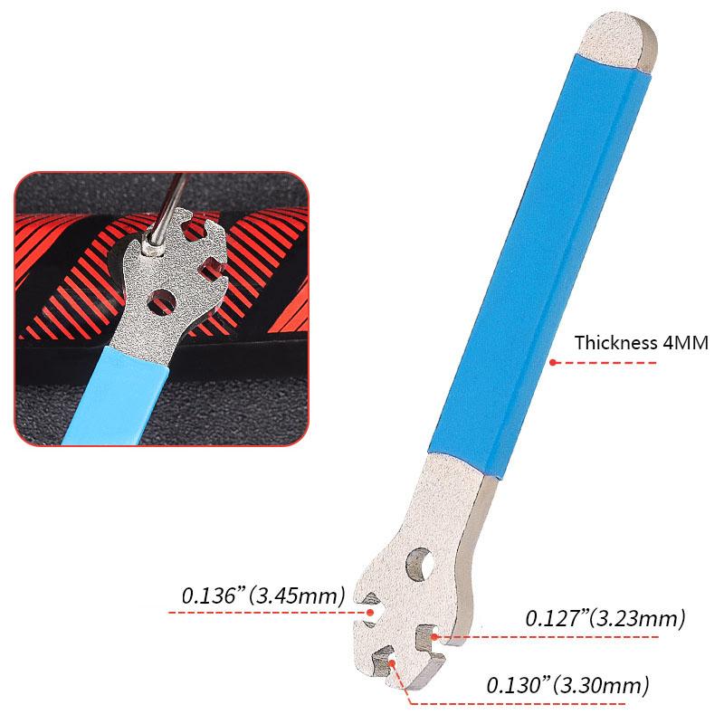 Stainless Steel Mountain Bicycle Spoke Wrench Anti-slip MTB Cycling Bike Rim Wheel Spoke Wrench Tension Correction Repair Tools
