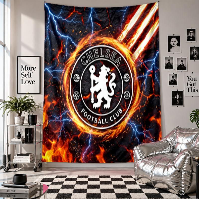 Chelsea FC Wall Tapestry Home Decor Wall Hanging Cloth for Bedroom Living Room Background