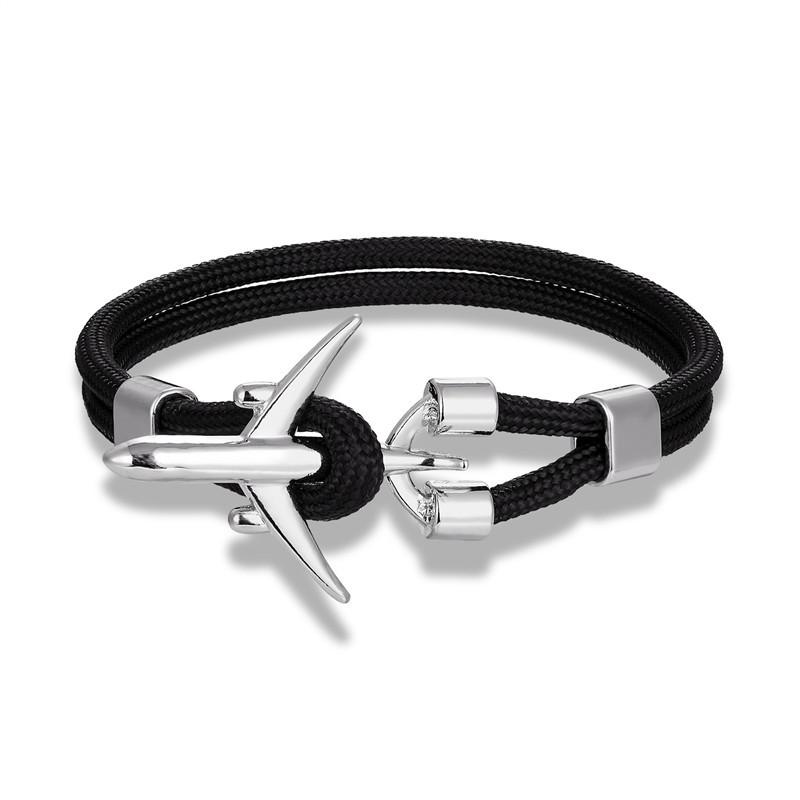 Trend Jewelry, Wind Jewelry, Men'S Polyester 550 Umbrella Rope Airplane Bracelet