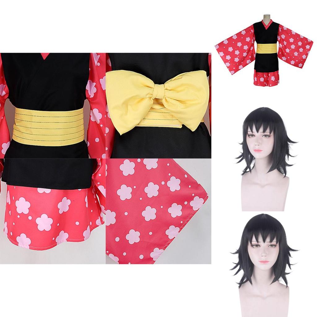Slayer Demon Kimetsu No Yaiba Makomo Cosplay Costume Women Kimono Robes Suit