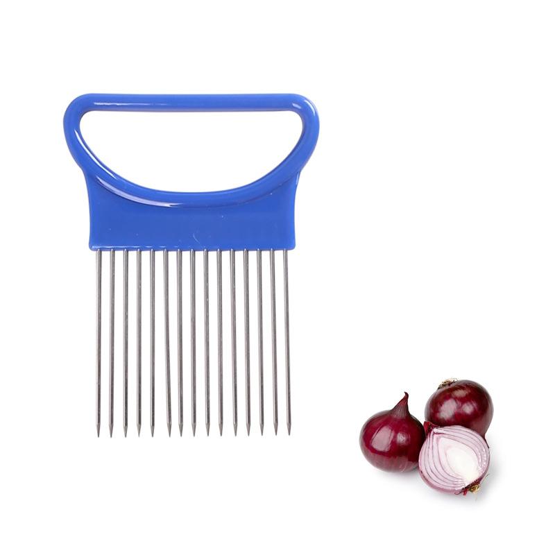 Stainless steel onion fork pp anti-pricking hand food fork vegetable handguard kitchen gadget manufacturer wholesale