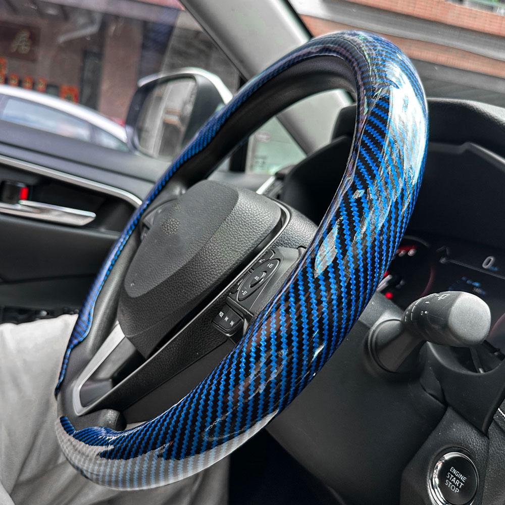 For Suzuki Steering Wheel Cover Carbon Fiber For Swift Vitara S-Cross Dzire Baleno Ertiga Alto Jimny Carry Car Accessories