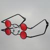 Retro Mini Sunglasses Round Funny UV400 Metal Frame Punk Sun Glasses Mini Sunglasses for Women Men