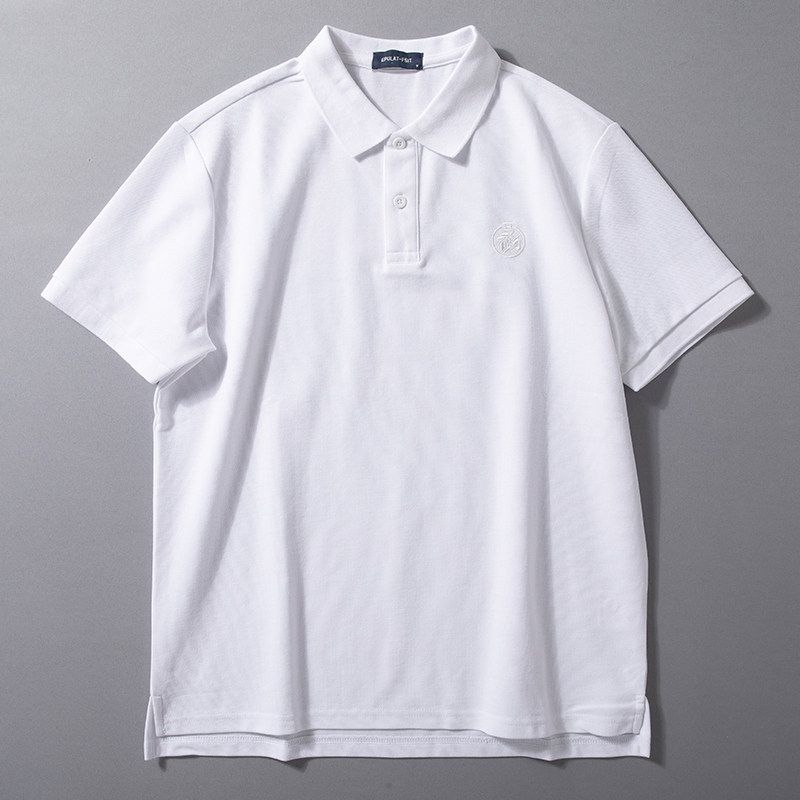 Short-Sleeved Men's Polo Shirt 2025 Summer New Style Breathable Half-Sleeved Top Versatile Business Casual Work Clothing Lapel T-Shirt