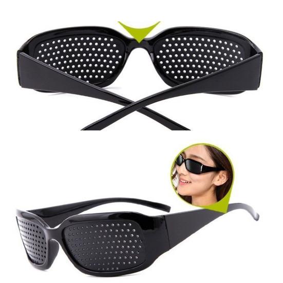 Correction Glasses Pinhole Design Unisex Correction Glasses for Vision Improvement Lightweight Comfort Frame Glasses for All-Day Wear