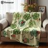 Clovers Ladybugs Cartoon Anime Print Flannel Blanket Soft Warm Throw For Kids Bedroom Sofa Bed Christmas Office Car