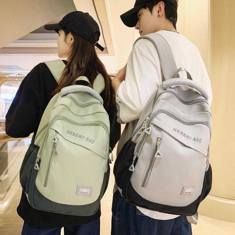 Schoolbag schoolbag male 1011 new middle and high school students simple casual backpack large capacity college style fashion backpack tide