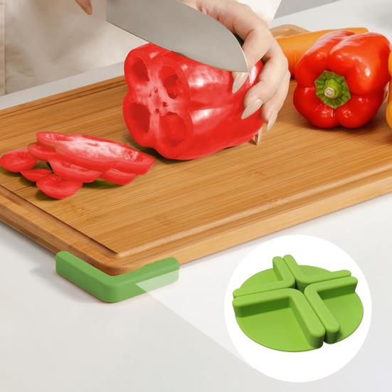 4 stk Silikon Skjærebrett Føtter Forebygger Kutt Skader Sklisikre Skjærebrett Føtter Sklisikre Kjøkkenoverflate Beskyttere Hjemmegave
