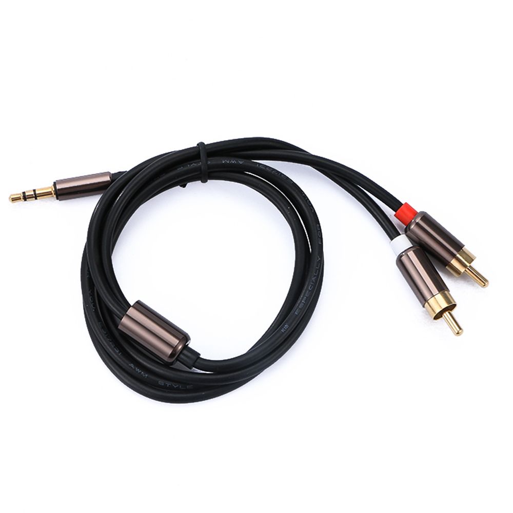 Computer TV Headphone RCA Male Amplifier 3.5mm Jack Splitter Audio Cable RCA Cable 3.5 To 2RCA