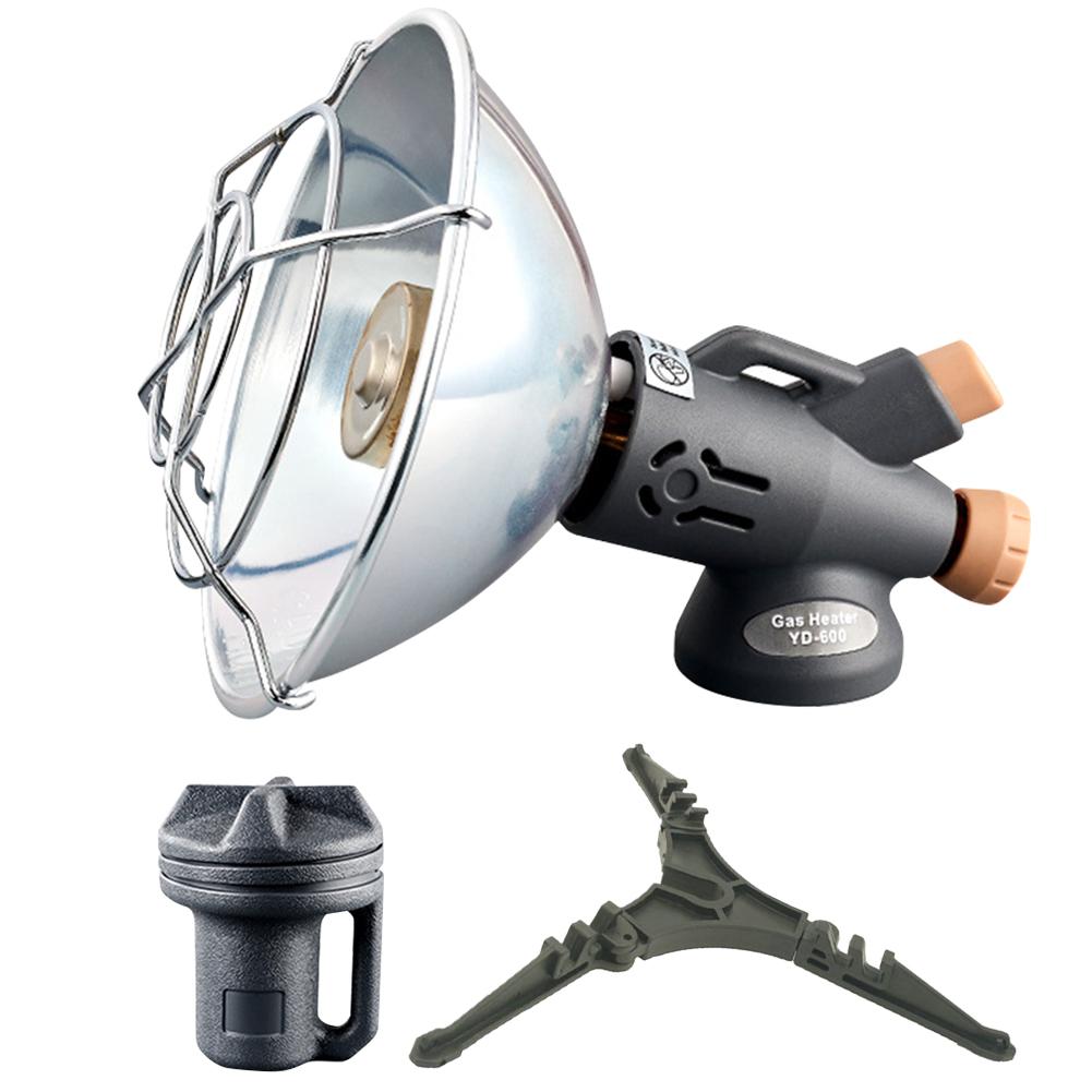 

Портативний газовий обігрівач на пропан Нержавіюча сталь Міні-обігрівач для кемпінгу Газовий обігрівач Зовнішній обігрівач для наметів Зимова риболовля Для використання на відкритому повітрі сірий