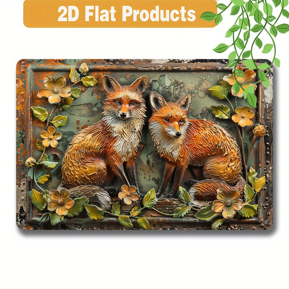 FJ Vintage Metal Tin Signs 2D Flat Printing  Posters  Room Wall Home Farmhouse Decor Room Decoration