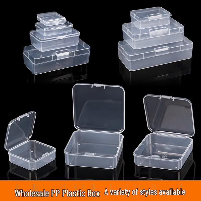 Clear Plastic Storage Box for Small Accessories and Jewelry
