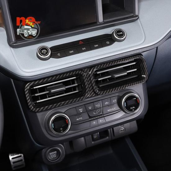 ABS Carbon Car Air Condition Outlet Vent Trim Cover For Ford Maverick -