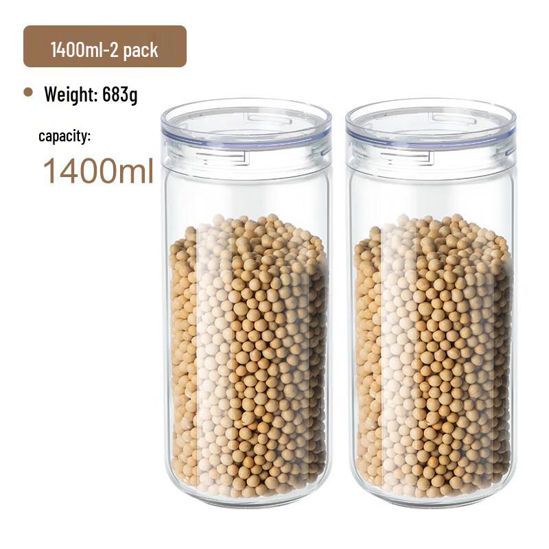 Transparent Glass Sealed Storage Jar