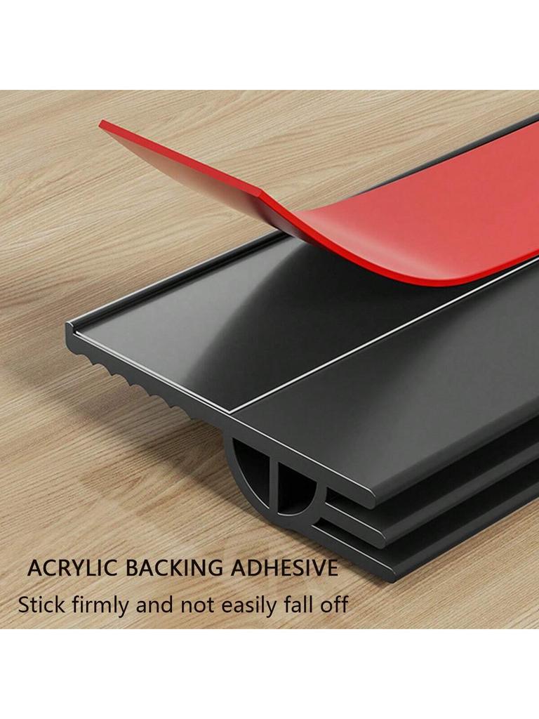 1m TPE Anti-Dust & Noise Reduction Door Bottom Seal, Triple Seal Design, Non-Slip Grooves, Windproof & Soundproof Door Draft