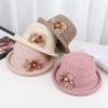 Classical Flower Style Bucket Hat Sun Protection Accessory Lightweight Acrylic Multiple Colorways