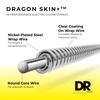 DR Strings DRAGON Electric Guitar Strings with Quantum Nickel Wound Strings (D-R) SKIN+ (DEQ-11)