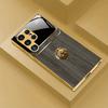 Exquisite Black Gold High-end PhoneCase Electroplated Glass PhoneCase for Samsung Galaxy S26 S25 S24 S23 S22 S21 FE,Ultra,Plus