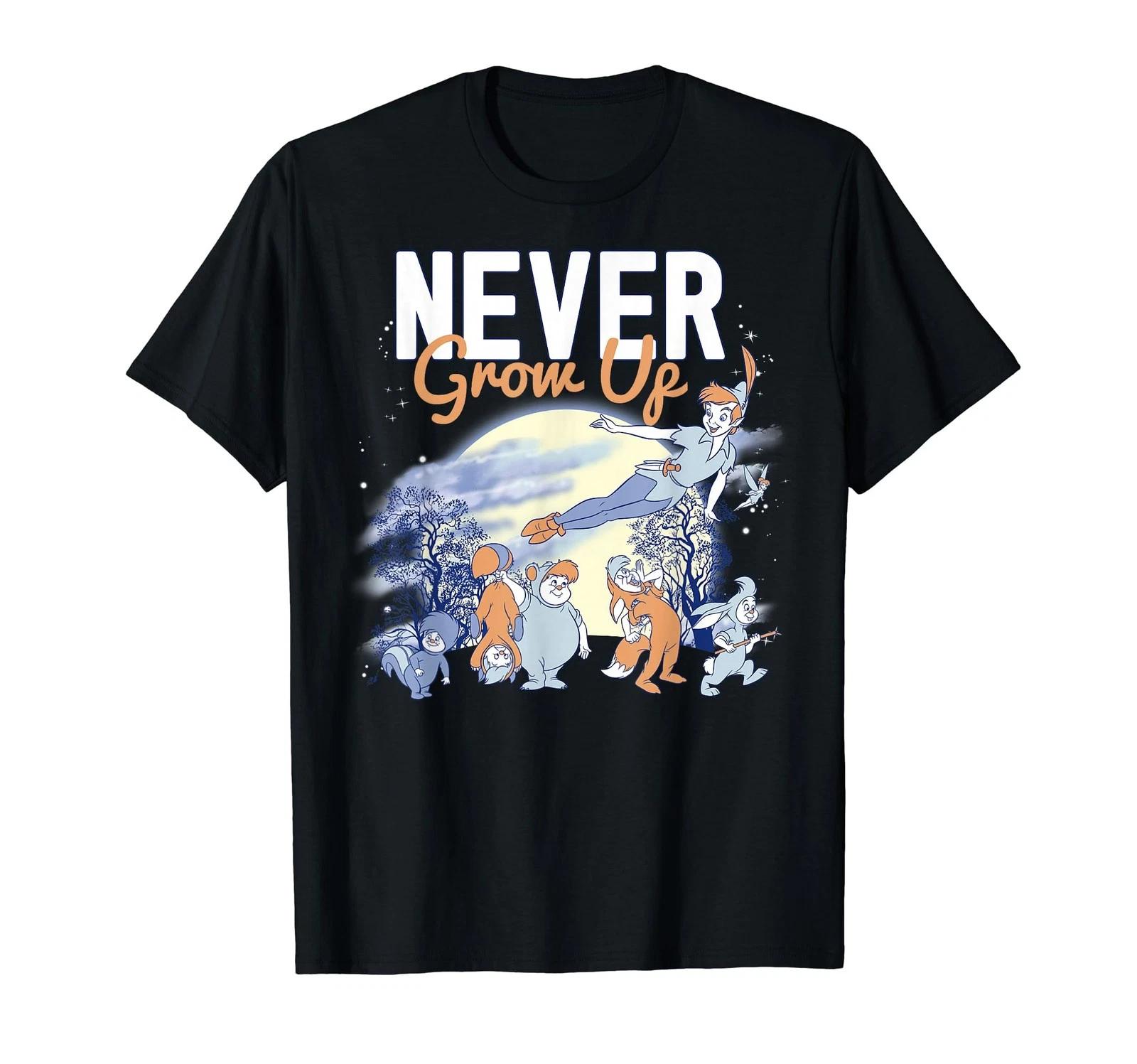 Disney Peter Pan Lost Boys Never Grow Up Night Portrait T-Shirt_ S