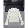 European Style High-Quality Spring Bow Neck Knit Base Layer