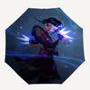 1pc Magical Night Butterfly Umbrella with Plastic Handle,Suitable for All Seasons Home Travel Outdoor UmbrellaFP045